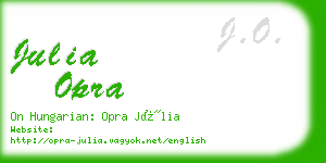 julia opra business card